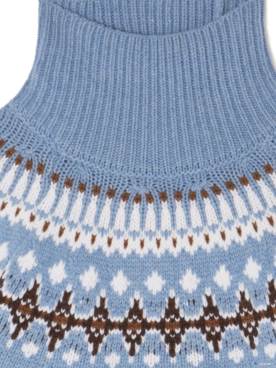 Cheap Women Alanui high-neck jumper intarsia-knit 0404